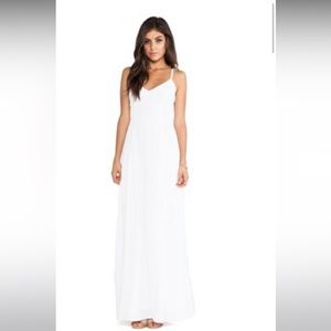 White maxi dress